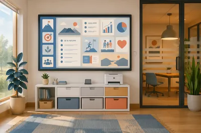 Modern Office Goal Setting Vision Board