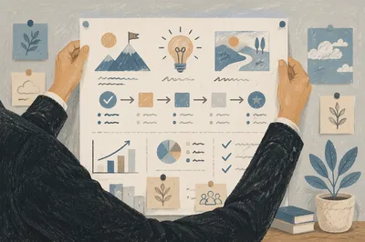 Professional Vision Board for Strategic Goal Setting