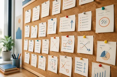Office Goal Setting Vision Board Wall