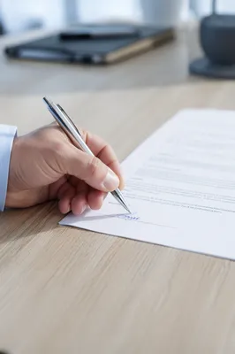 Business Contract Signing With Silver Pen