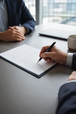 Professional Hand Signing Business Contract