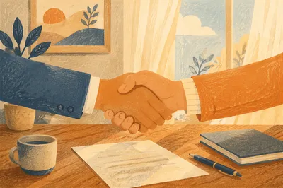 Trustworthy Business Handshake Agreement
