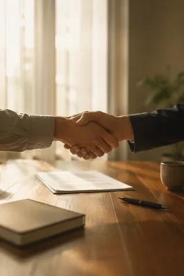 Trustworthy Business Handshake Agreement