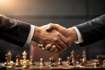 Professional Handshake Sealing Strategic Business Agreement