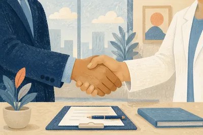 Professional Handshake for Formal Business Agreement