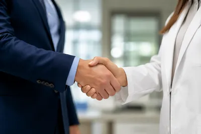 Professional Handshake for Formal Business Agreement