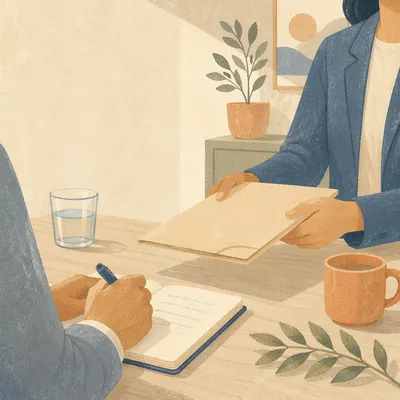 Calm Professional Job Interview Meeting