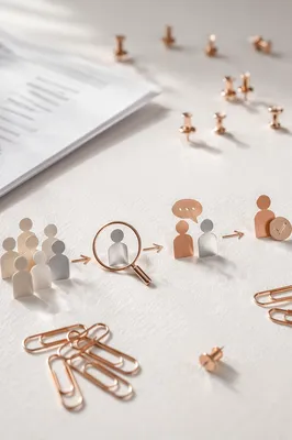 Rose Gold Hiring Workflow Desk Detail