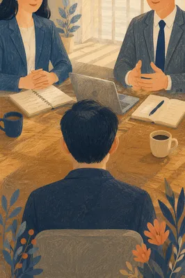 Professional Job Interview in Modern Office