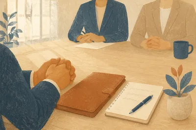 Professional Job Interview in Modern Office