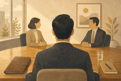 Hopeful Professional Job Interview Meeting