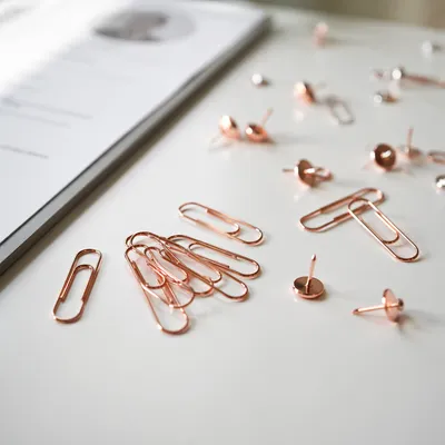 Rose Gold Hiring Workflow Desk Detail