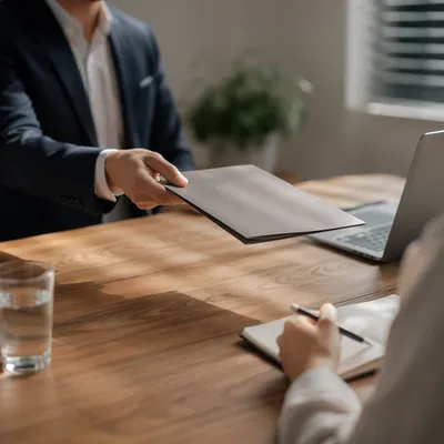 Professional Job Interview in Modern Office