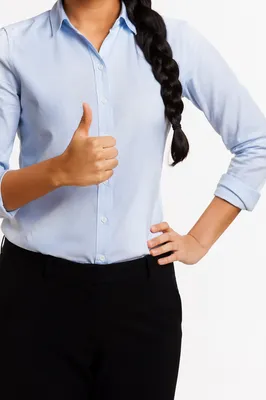 Confident Job Candidate Thumbs Up Portrait