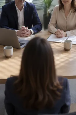 Professional Job Interview in Modern Office
