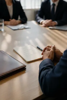 Professional Job Interview in Modern Office