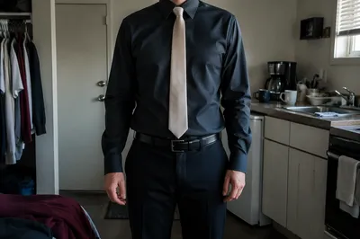 Job Candidate Preparing for Interview