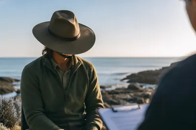 Professional Coastal Job Interview Meeting