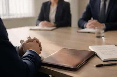 Professional Job Interview in Modern Office