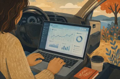 Mobile Analytics Dashboard Work in Parked Car