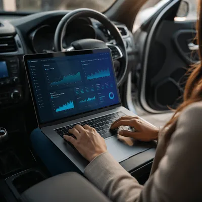 Mobile Business Analytics Dashboard in Car