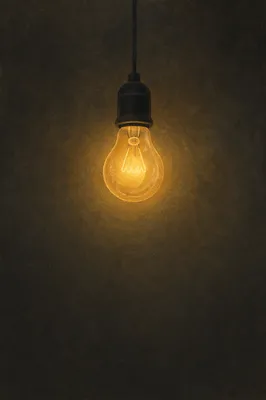 Glowing Lightbulb Business Idea Concept
