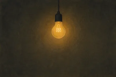 Glowing Lightbulb Business Idea Concept