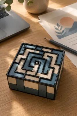 Desktop Maze Puzzle for Strategic Problem Solving