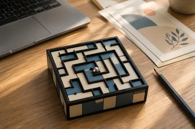 Desktop Maze Puzzle for Business Strategy
