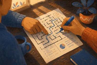 Collaborative Maze Puzzle for Strategic Planning