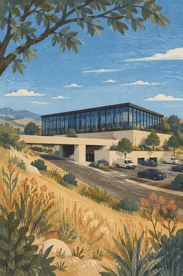 Modern Glass Office Building Exterior