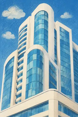 Modern Glass Office Tower Exterior