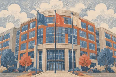 Modern Glass Office Building Exterior