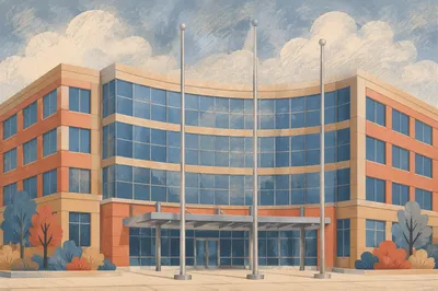 Modern Glass Office Building Exterior