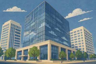 Modern Glass Office Tower Exterior