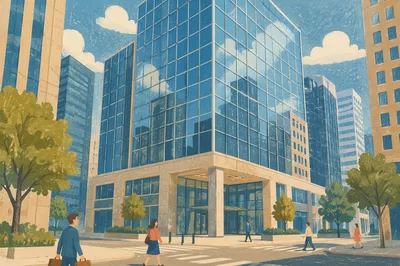 Modern Glass Office Tower Exterior