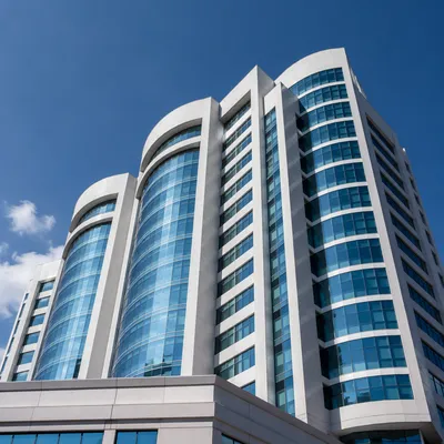 Modern Glass Office Tower Exterior