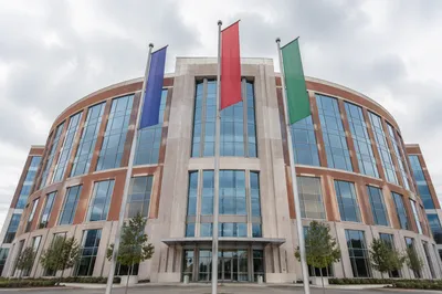 Modern Glass Office Building Exterior