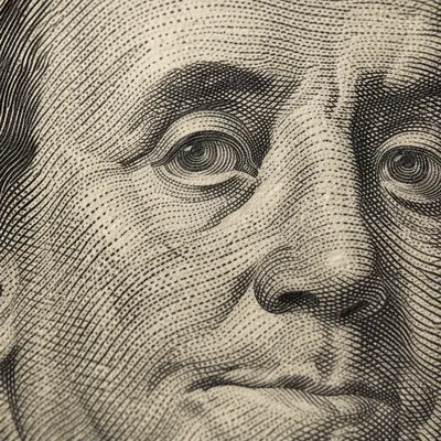 Macro Currency Engraving with Business Mood