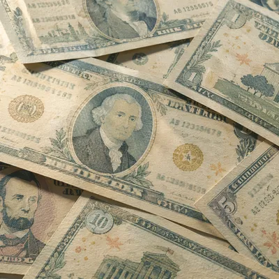 Overlapping Dollar Bills Business Background
