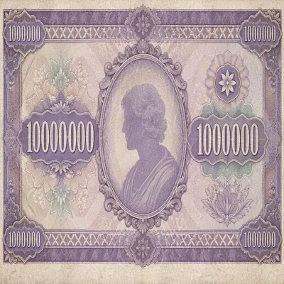 Fictional Banknote Macro with Ornamental Details