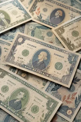 Scattered Dollar Bills Business Background