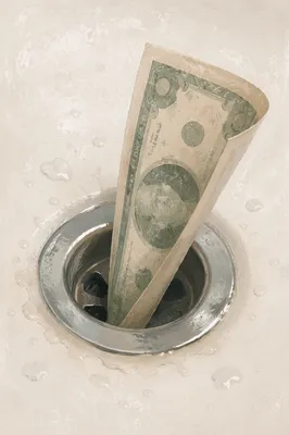 Money Disappearing Down Chrome Sink Drain