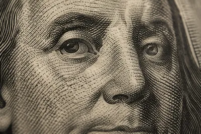 Macro Engraved Currency Texture for Finance