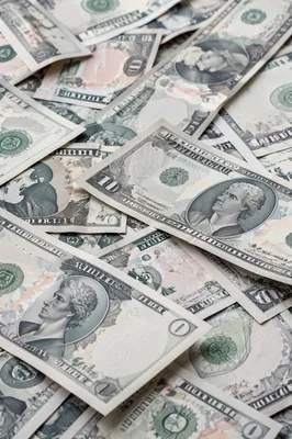 Abstract Dollar Bills Business Finance Flat Lay