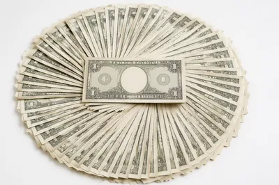 Circular Fan of Dollar Style Cash