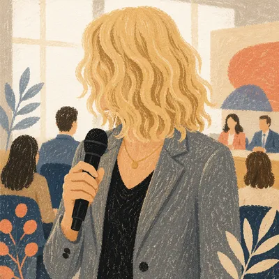 Professional Conference Speaker at Networking Event