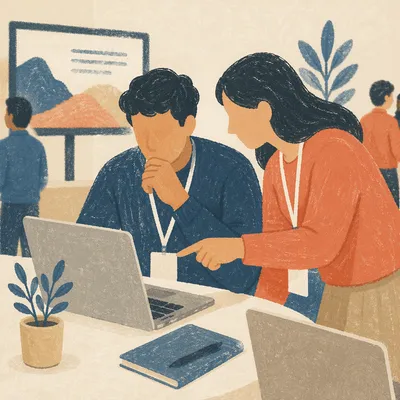 Professional Networking Collaboration at Conference Table