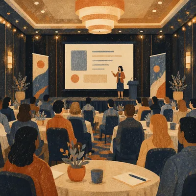 Professional Networking Conference in Warm Ballroom
