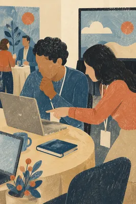 Professional Networking Collaboration at Conference Table